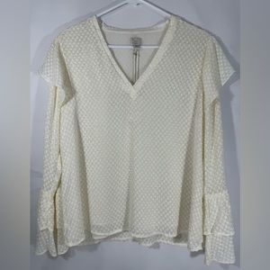 NWT A New Day cream blouse